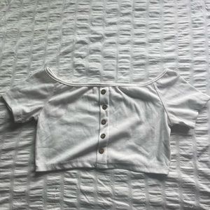 White off the shoulder top